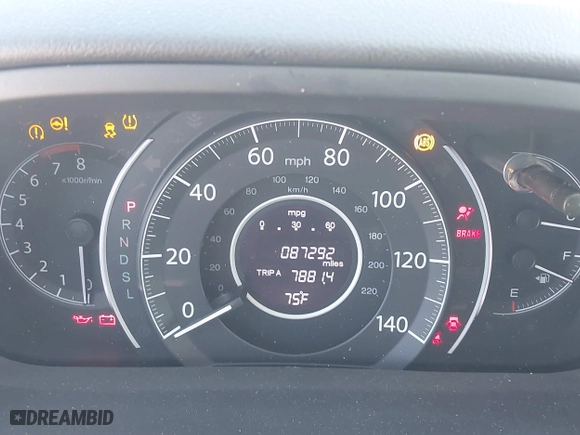 2016 Honda CR-V EX-L with VIN 2HKRM3H78GH509247, listed as a IAAI auction lot 41480868 with 87,292 mi miles. Bid and sale history available at carsss.com. Image 16.