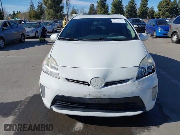 2013 Toyota Prius One with VIN JTDKN3DU6D5540079, listed as a IAAI auction lot 41644310 with 189,968 mi miles. Bid and sale history available at carsss.com. Image 12.