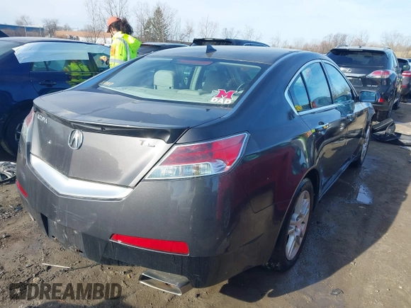 2009 Acura TL Tech with VIN 19UUA86579A018035, listed as a IAAI auction lot 41875207 with 266,770 mi miles. Bid and sale history available at carsss.com. Image 4.