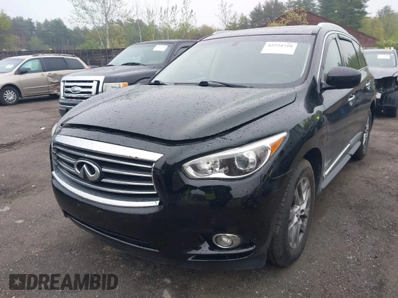2013 Infiniti JX35 z VIN 5N1AL0MM2DC326276, wystawiony jako IAAI lot #42224710 z przebiegiem 106 508 mil mil oraz . Historia ofert i sprzedaży dostępna na DreamBid. Obrazek 6.