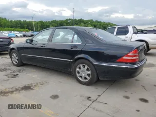 2002 Mercedes-Benz S 500 z VIN WDBNG75J22A219954, wystawiony jako Copart lot #56286855 z przebiegiem 144 562 mil mil oraz Szkody całkowita. Historia ofert i sprzedaży dostępna na DreamBid. Obrazek 2.