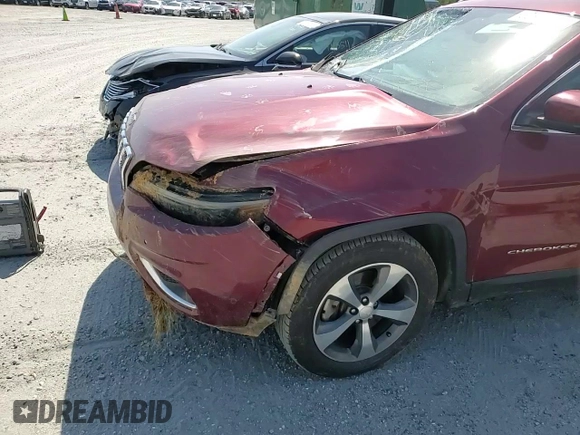 2019 Jeep Cherokee Limited with VIN 1C4PJMDX8KD218158, listed as a Copart auction lot 52881615 with 105,303 mi miles and Salvage Title. Bid and sale history available at DreamBid. Image 12.