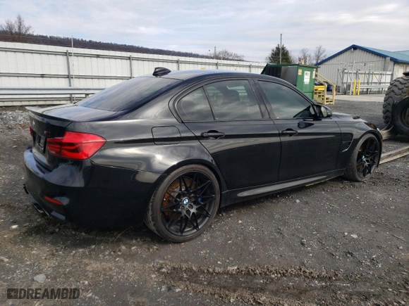 2017 BMW M3 with VIN WBS8M9C37H5G85710, listed as a Copart auction lot 40168123 with 60,385 mi miles. Bid and sale history available at carsss.com. Image 3.