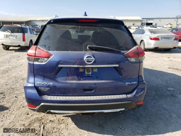 2017 Nissan Rogue SL with VIN JN8AT2MV9HW025196, listed as a Copart auction lot 43912005 with 120,507 mi miles and Salvage Title. Bid and sale history available at carsss.com. Image 6.