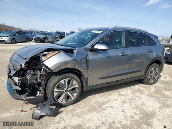2022 Kia Niro EV S with VIN KNDCC3LG3N5121923, listed as a Copart auction lot 49021805 with 37,890 mi miles and Salvage Title. Bid and sale history available at carsss.com. Image 1.