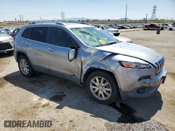2016 Jeep Cherokee Limited with VIN 1C4PJLDBXGW229270, listed as a Copart auction lot 60097515 with 136,297 mi miles and Salvage title. Bid and sale history available at DreamBid. Image 4.