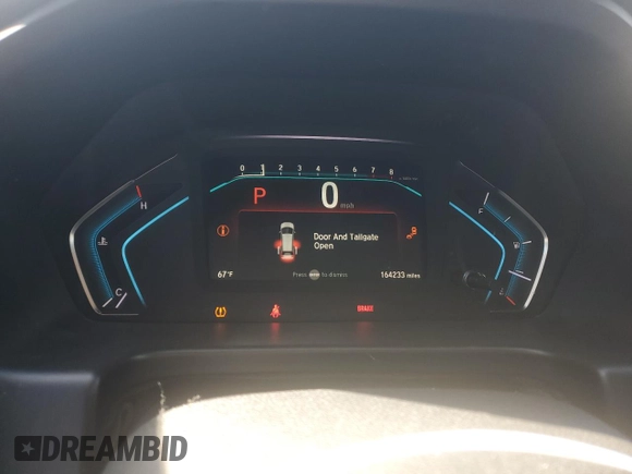 2019 Honda Odyssey Touring with VIN 5FNRL6H8XKB019879, listed as a Copart auction lot 48260545 with 164,233 mi miles and Salvage Title. Bid and sale history available at carsss.com. Image 9.
