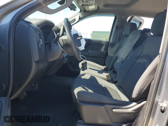 2021 Chevrolet Silverado 1500 Custom with VIN 1GCPWBEK3MZ437320, listed as a Copart auction lot 49348155 with 28,563 mi miles and Salvage Title. Bid and sale history available at DreamBid. Image 7.