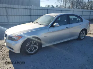 2008 BMW 3 Series 328i with VIN WBAVA37518NL43773, listed as a Copart auction lot 50544055 with 139,579 mi miles and Salvage Title. Bid and sale history available at carsss.com. Image 1.