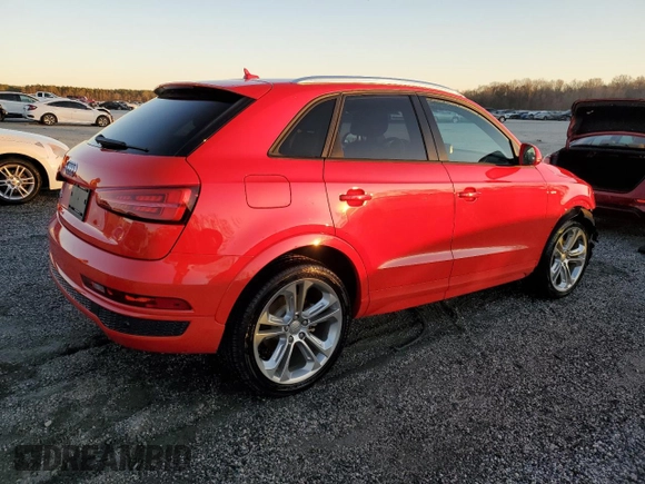 2018 Audi Q3 Premium with VIN WA1BCCFS3JR031633, listed as a Copart auction lot 47168715 with 87,679 mi miles and Salvage Title. Bid and sale history available at carsss.com. Image 3.