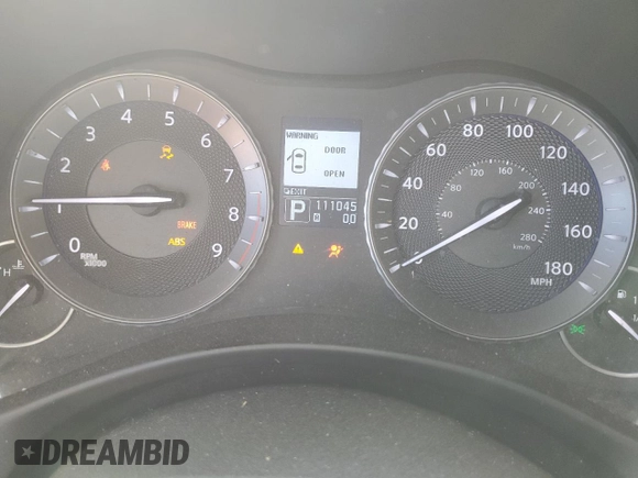 2013 Infiniti M with VIN JN1BY1APXDM510926, listed as a Copart auction lot 51700125 with 111,045 mi miles and Salvage title. Bid and sale history available at DreamBid. Image 9.