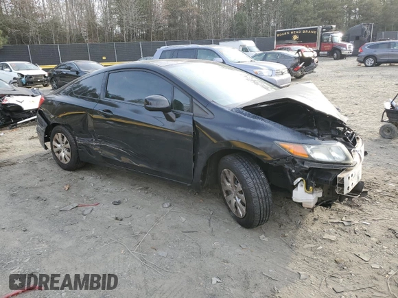 2012 Honda Civic Cpe LX with VIN 2HGFG3B51CH548901, listed as a Copart auction lot 77664623 with 88,475 mi miles and Salvage Title. Bid and sale history available at carsss.com. Image 4.