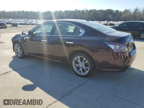 2014 Nissan Maxima 3.5 SV with VIN 1N4AA5AP4EC906061, listed as a Copart auction lot 46363955 with 165,920 mi miles and Salvage Title. Bid and sale history available at carsss.com. Image 2.