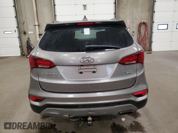 2018 Hyundai Santa Fe 2.4L with VIN 5NMZUDLB5JH096340, listed as a Copart auction lot 61038095 with 114,993 mi miles and Salvage title. Bid and sale history available at DreamBid. Image 6.