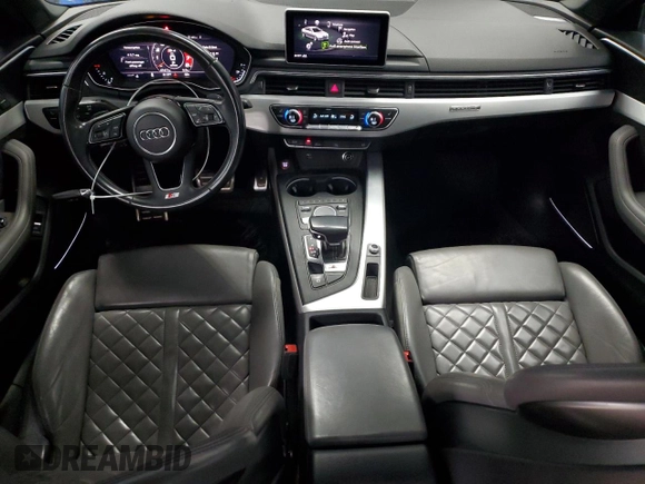 2019 Audi S4 Prestige with VIN WAUC4AF44KA005990, listed as a Copart auction lot 46662125 with 47,417 mi miles and Salvage Title. Bid and sale history available at carsss.com. Image 8.