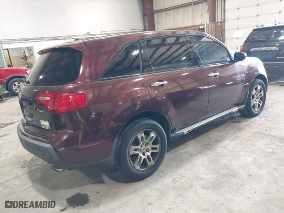 2007 Acura MDX Tech Pkg with VIN 2HNYD28367H542639, listed as a IAAI auction lot 41626285 with 146,735 mi miles. Bid and sale history available at carsss.com. Image 4.
