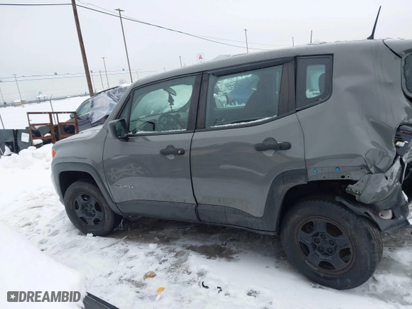 2019 Jeep Renegade Sport with VIN ZACNJBABXKPK60642, listed as a IAAI auction lot 41452809 with 104,131 mi miles. Bid and sale history available at carsss.com. Image 14.