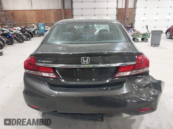 2013 Honda Civic LX with VIN 19XFB2F54DE264712, listed as a IAAI auction lot 42116713 with 45,574 mi miles and . Bid and sale history available at DreamBid. Image 16.