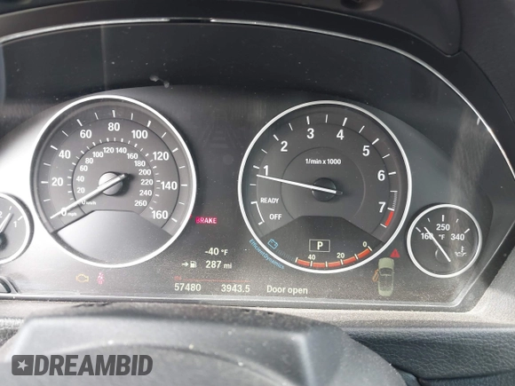 2015 BMW 4 Series 435i with VIN WBA3T3C51FP939555, listed as a IAAI auction lot 41815749 with 57,480 mi miles and . Bid and sale history available at carsss.com. Image 7.