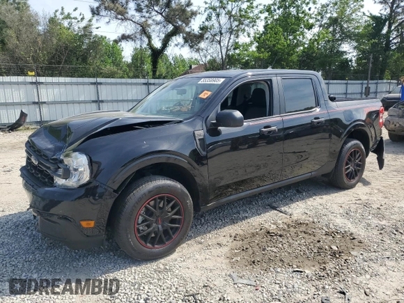 2023 Ford Maverick XL with VIN 3FTTW8F98PRA14125, listed as a Copart auction lot 55358905 with 35,489 mi miles and Salvage title. Bid and sale history available at DreamBid. Image 1.
