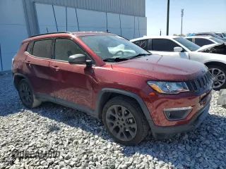 2021 Jeep Compass 80th Anniversary with VIN 3C4NJCEB6MT532733, listed as a Copart auction lot 53128285 with 45,624 mi miles and Salvage Title. Bid and sale history available at carsss.com. Image 4.