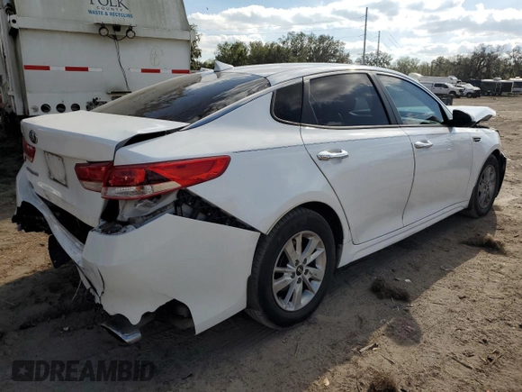 2018 Kia Optima LX with VIN 5XXGT4L39JG249982, listed as a Copart auction lot 85905544 with 91,650 mi miles and Salvage Title. Bid and sale history available at carsss.com. Image 3.