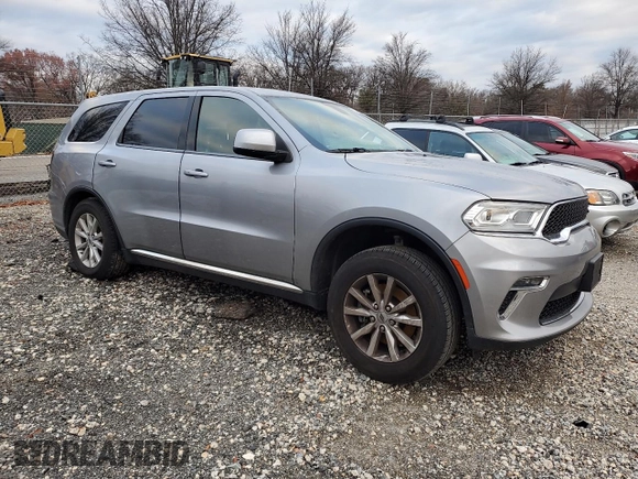 2021 Dodge Durango SXT Plus with VIN 1C4RDJAGXMC765329, listed as a Copart auction lot 82186314 with 66,852 mi miles and Salvage title. Bid and sale history available at DreamBid. Image 4.