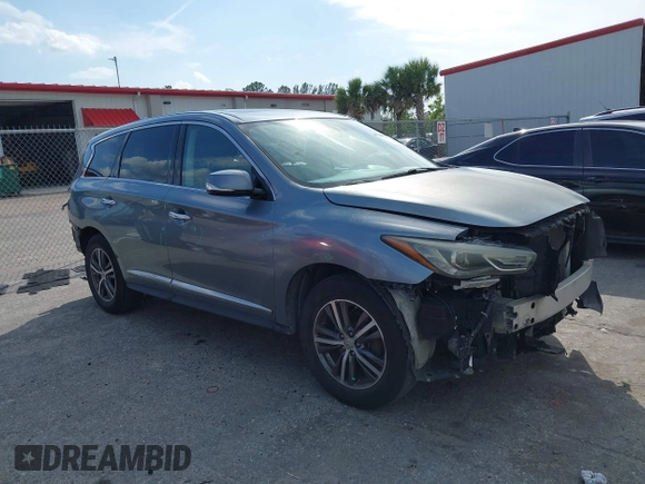 2017 Infiniti QX60 with VIN 5N1DL0MN8HC529622, listed as a IAAI auction lot 41724339 with 191,983 mi miles. Bid and sale history available at carsss.com. Image 1.