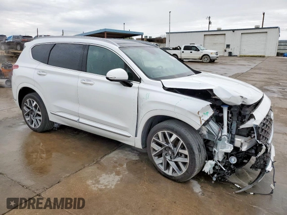 2022 Hyundai Santa Fe Calligraphy with VIN 5NMS54AL1NH466537, listed as a Copart auction lot 49398865 with 20,016 mi miles and Salvage Title. Bid and sale history available at carsss.com. Image 4.