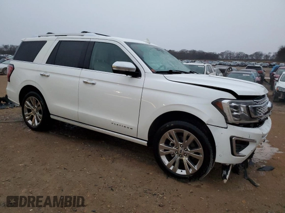 2020 Ford Expedition Platinum with VIN 1FMJU1MT6LEA65120, listed as a Copart auction lot 47950755 with 69,628 mi miles and Salvage Title. Bid and sale history available at carsss.com. Image 4.