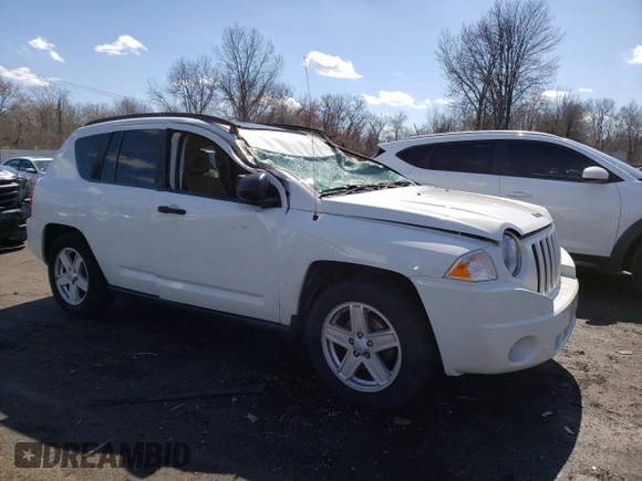 2007 Jeep Compass Sport with VIN 1J8FF47W67D356071, listed as a Copart auction lot 50372755 with 127,033 mi miles and Salvage Title. Bid and sale history available at carsss.com. Image 4.