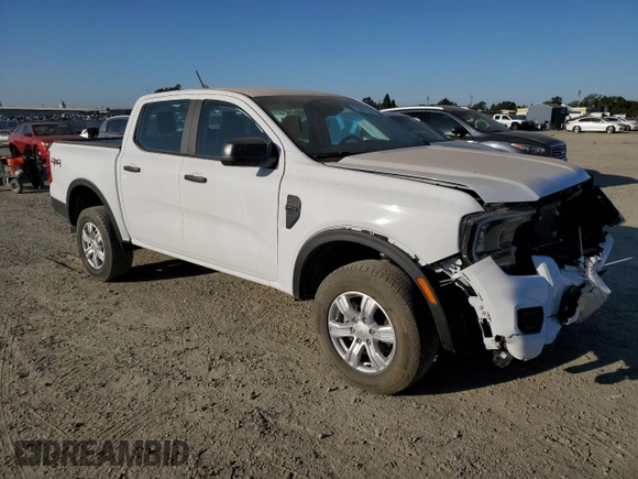 2024 Ford Ranger XL with VIN 1FTER4PH3RLE15405, listed as a Copart auction lot 72255124 with 3,994 mi miles and Salvage Title. Bid and sale history available at carsss.com. Image 4.