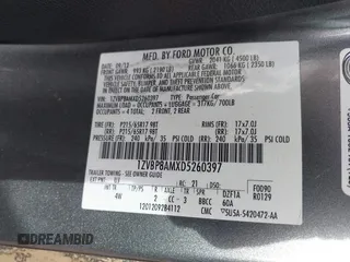 2013 Ford Mustang V6 with VIN 1ZVBP8AMXD5260397, listed as a IAAI auction lot 41729133 with 138,797 mi miles. Bid and sale history available at carsss.com. Image 9.