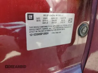 2016 Chevrolet Malibu Limited LT with VIN 1G11C5SAXGF126624, listed as a Copart auction lot 67140314 with 146,743 mi miles and Salvage Title. Bid and sale history available at carsss.com. Image 14.