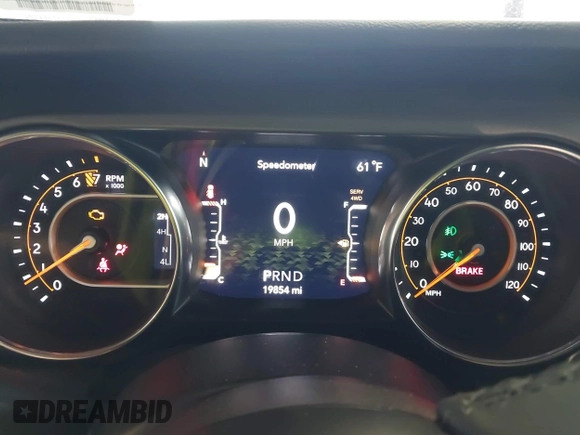 2022 Jeep Wrangler Unlimited Sport S with VIN 1C4HJXDG6NW144396, listed as a IAAI auction lot 42362283 with 19,854 mi miles and . Bid and sale history available at DreamBid. Image 7.