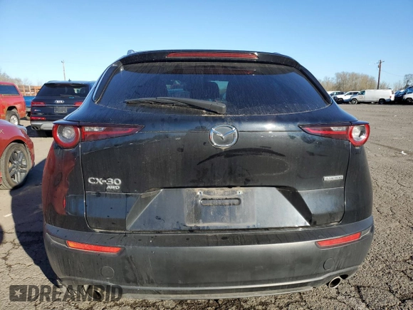 2023 Mazda CX-30 S Select with VIN 3MVDMBBM9PM524187, listed as a Copart auction lot 46709355 with 25,244 mi miles and Salvage Title. Bid and sale history available at DreamBid. Image 6.