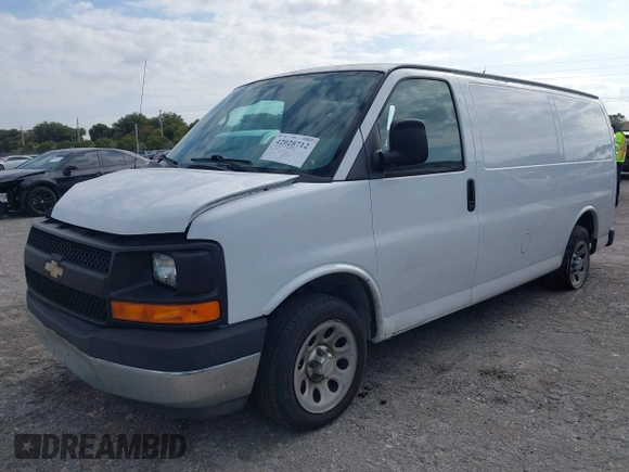 2014 Chevrolet Express Cargo Van with VIN 1GCSGAFX2E1121841, listed as a IAAI auction lot 42028712 with 164,768 mi miles. Bid and sale history available at carsss.com. Image 18.