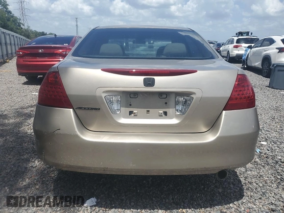2006 Honda Accord LX с VIN 3HGCM56406G702303, выставлен на аукционе Copart как лот 60987745 с пробегом Не указан миль и На запчасти • Non repairable. История ставок и продаж доступна на DreamBid. Изображение 6.