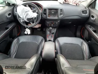 2021 Jeep Compass Trailhawk with VIN 3C4NJDDB1MT523820, listed as a Copart auction lot 45892595 with 81,406 mi miles and Salvage title. Bid and sale history available at DreamBid. Image 8.