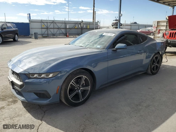 2024 Ford Mustang EcoBoost with VIN 1FA6P8TH3R5122427, listed as a Copart auction lot 88807265 with 17,430 mi miles and Salvage Title. Bid and sale history available at carsss.com. Image 1.