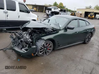 2023 BMW 4 Series 430i xDrive z VIN WBA73AV06PFP16975, wystawiony jako Copart lot #73360304 z przebiegiem Nie podano mil oraz Szkoda całkowita • Salvage title. Historia ofert i sprzedaży dostępna na DreamBid. Obrazek 1.