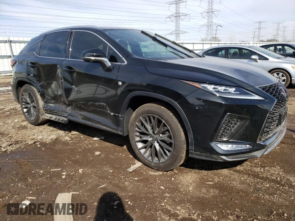 2021 Lexus RX with VIN 2T2YGMDA5MC066415, listed as a Copart auction lot 45372953 with 11,956 mi miles. Bid and sale history available at carsss.com. Image 4.