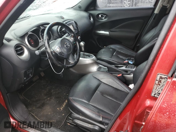 2012 Nissan Juke SL with VIN JN8AF5MV9CT120120, listed as a Copart auction lot 80848714 with 160,586 mi miles and Salvage Title. Bid and sale history available at DreamBid. Image 7.