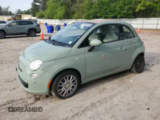 2013 FIAT 500 Pop with VIN 3C3CFFDR0DT748378, listed as a Copart auction lot 53383705 with 105,908 mi miles and Clean Title. Bid and sale history available at carsss.com. Image 1.