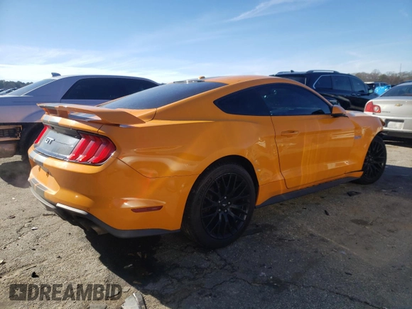 2018 Ford Mustang GT with VIN 1FA6P8CF8J5126377, listed as a Copart auction lot 88294875 with 142,465 mi miles and Salvage Title. Bid and sale history available at carsss.com. Image 3.