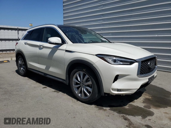 2019 Infiniti QX50 Luxe with VIN 3PCAJ5M36KF135653, listed as a Copart auction lot 58229595 with 108,929 mi miles and Clean title. Bid and sale history available at DreamBid. Image 4.