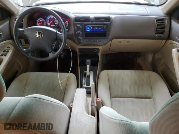 2004 Honda Civic LX with VIN 2HGES16694H910914, listed as a Copart auction lot 64241214 with 150,628 mi miles and Salvage Title. Bid and sale history available at DreamBid. Image 8.