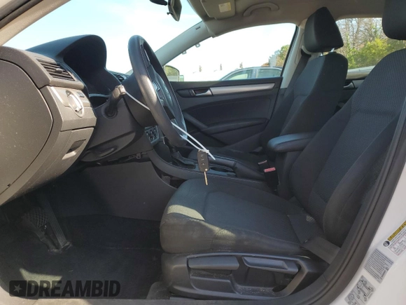 2015 Volkswagen Passat S with VIN 1VWAT7A30FC074164, listed as a Copart auction lot 65852795 with 84,384 mi miles and Salvage title. Bid and sale history available at DreamBid. Image 7.