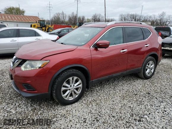 2015 Nissan Rogue SL with VIN 5N1AT2MV3FC870356, listed as a Copart auction lot 51313965 with 166,492 mi miles and Salvage Title. Bid and sale history available at carsss.com. Image 1.