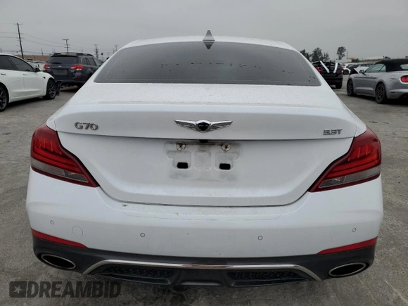 2019 Genesis G70 Advanced with VIN KMTG74LEXKU024019, listed as a Copart auction lot 50832935 with 111,373 mi miles and Salvage Title. Bid and sale history available at DreamBid. Image 6.